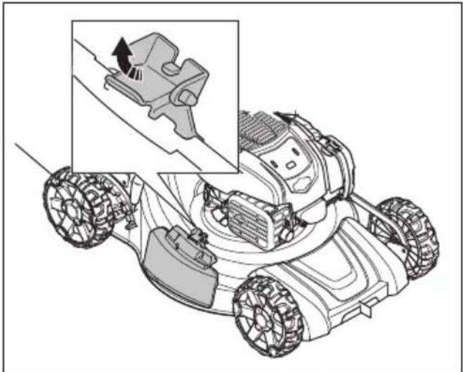 HUSQVARNA LC 356VP - So versetzen Sie das Gerät in den Auswurfmodus zur Seite - 1