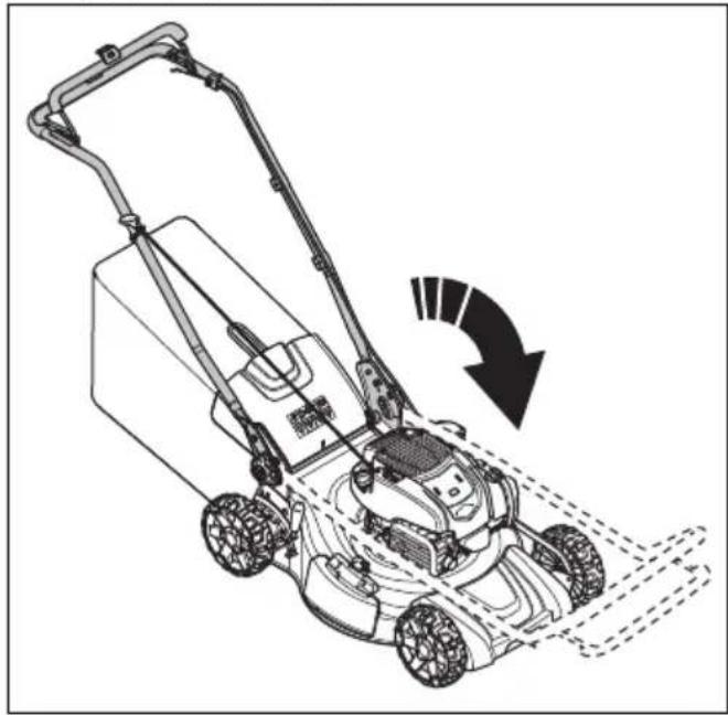 HUSQVARNA LC 356VP - Product in de transportstand zetten - 2
