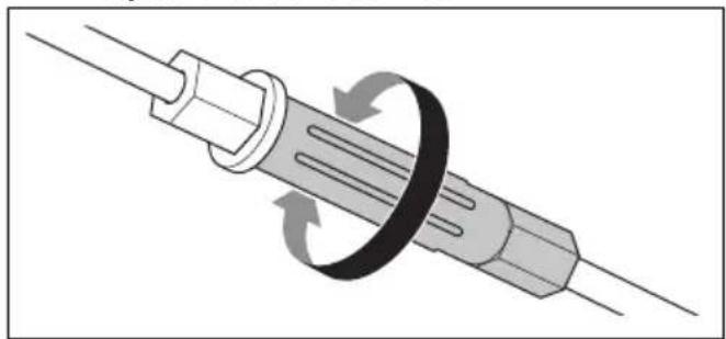 HUSQVARNA LC 356VP - To adjust the clutch wire - 1