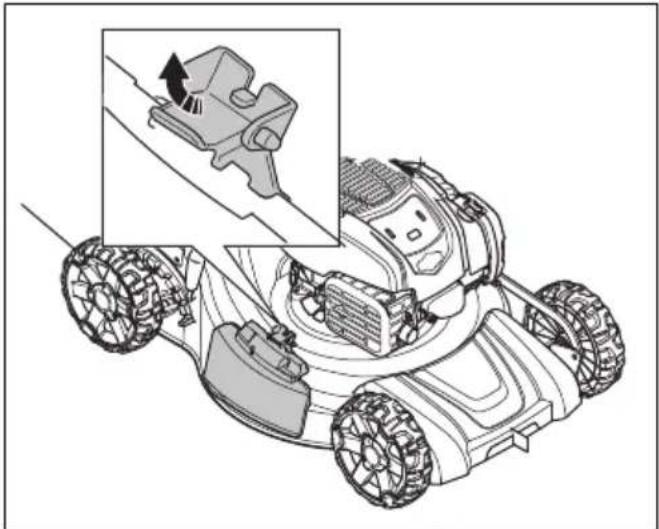 HUSQVARNA LC 356VP - За да превключите продукта към режим на странично разтоварване - 1