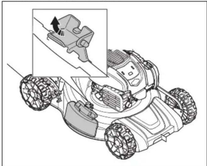 HUSQVARNA LC 356VP - Laitteen vaihtaminen sivulleheitotilaan - 1