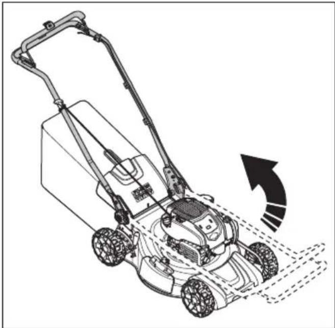 HUSQVARNA LC 356VP - Toote seadmine tööasendisse - 1