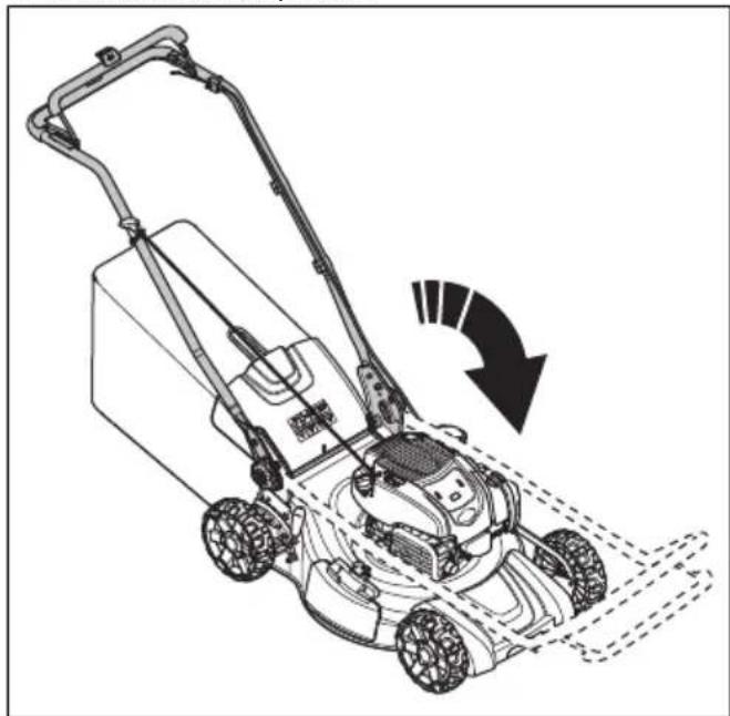 HUSQVARNA LC 356VP - Produkta novietošana transportēšanas pozīcijā - 2