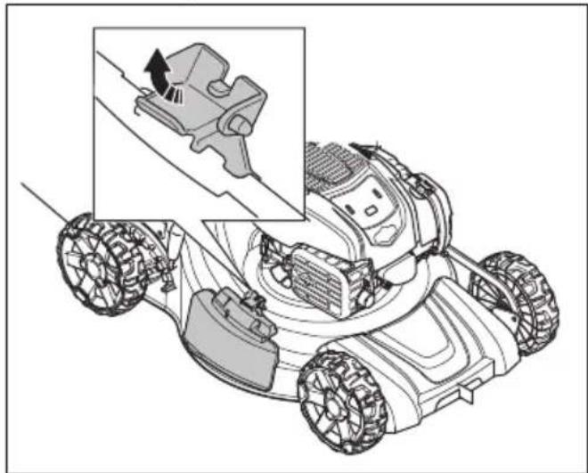 HUSQVARNA LC 356VP - To change the product to side discharge mode - 1