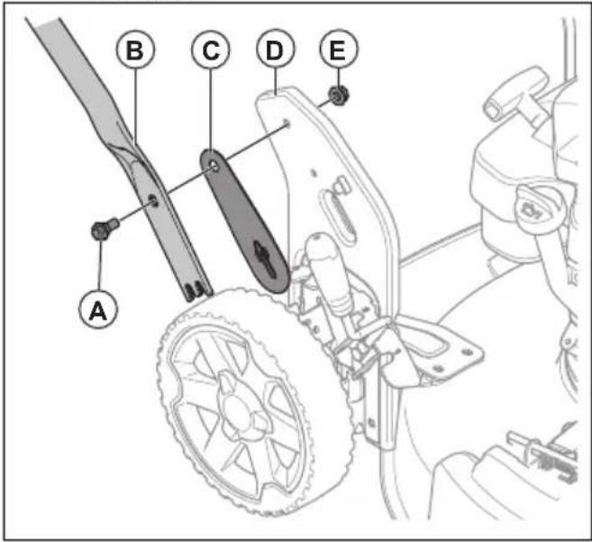 HUSQVARNA LC 356VP - Монтаж ручки - 1