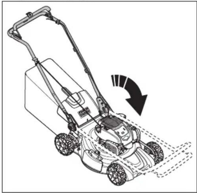 HUSQVARNA LC 356VP - A termék szállítási pozícióba állítása - 2