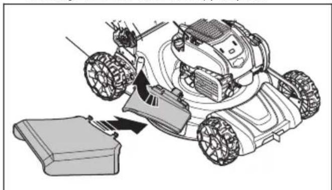 HUSQVARNA LC 356VP - To change the product to side discharge mode - 2