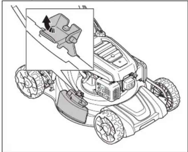 HUSQVARNA LC 151S - Trecerea produsului în modul de descărcare laterală - 1