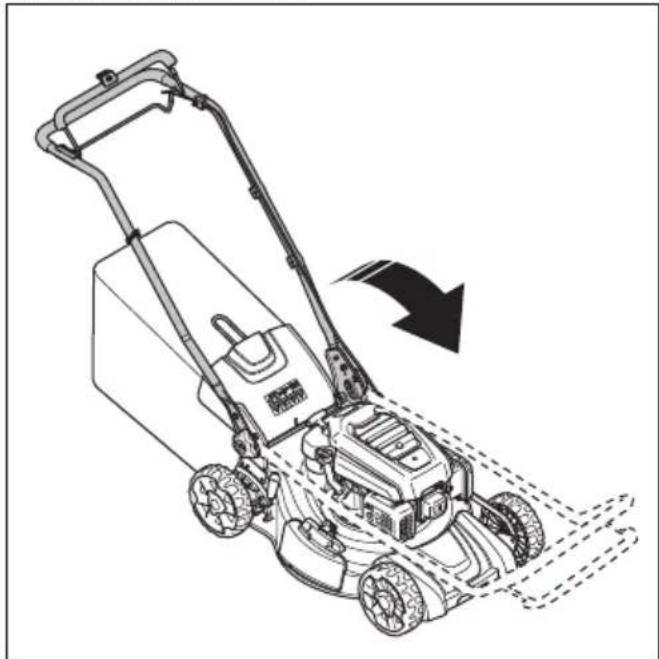 HUSQVARNA LC 151S - Sådan sættes produktet i transportposition - 2