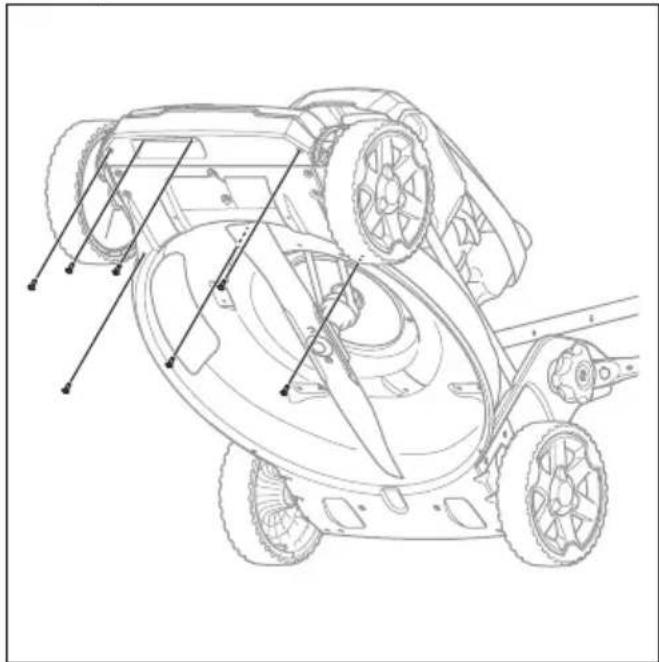 HUSQVARNA LC 151S - Reinigen onder de transmissiekap (LB 251S) - 2