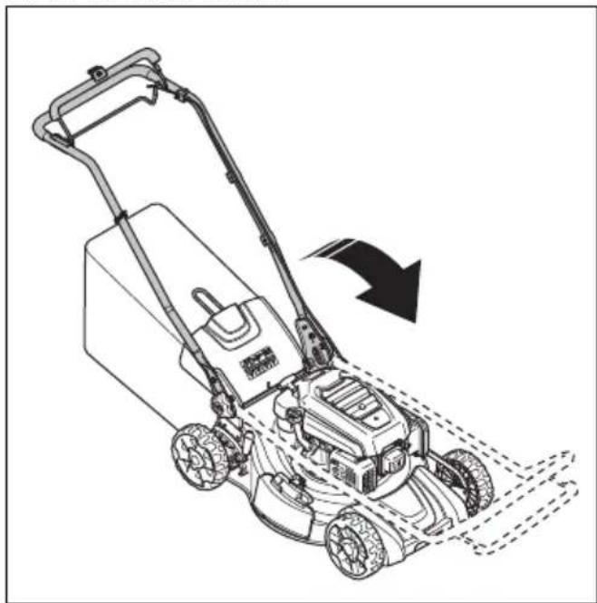 HUSQVARNA LC 151S - To set the product in transport position - 2