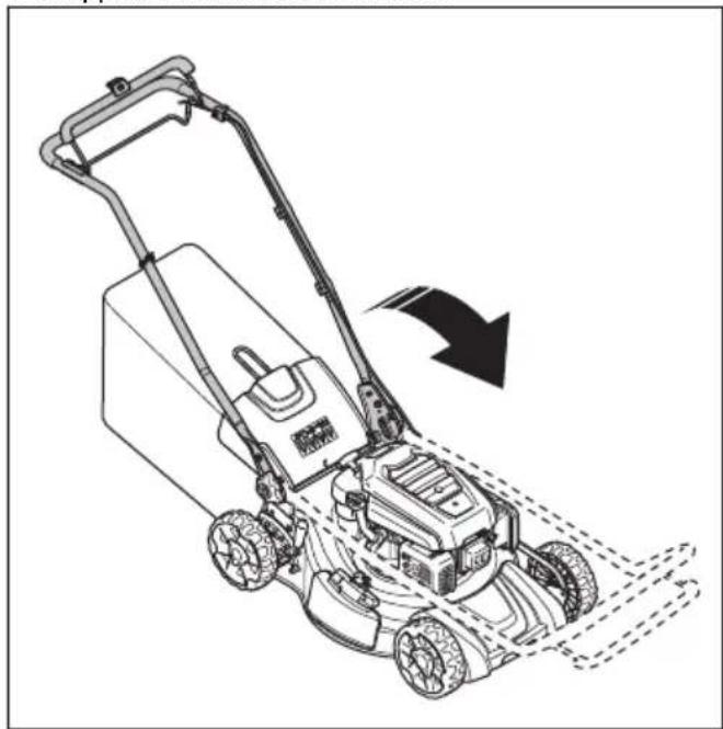 HUSQVARNA LC 151S - So bringen Sie das Gerät in die Transportposition - 2