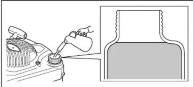 HUSQVARNA LC 151S - 添加燃油 - 2