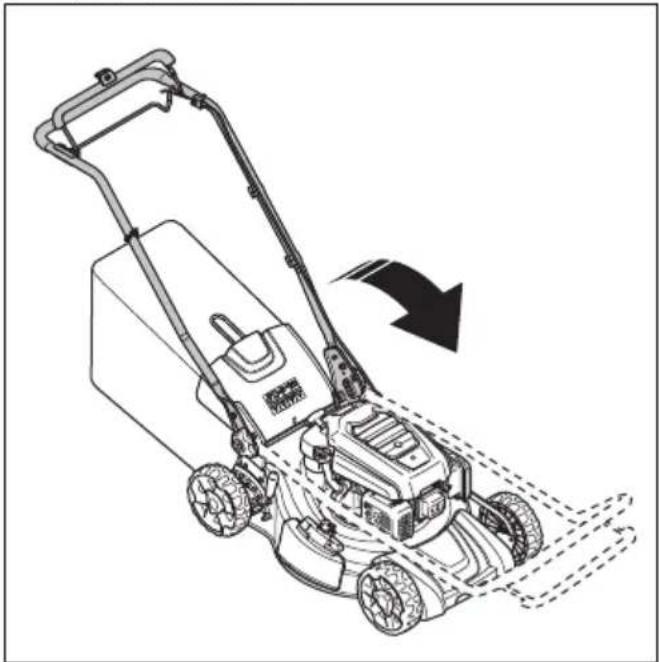 HUSQVARNA LC 151S - Product in de transportstand zetten - 2