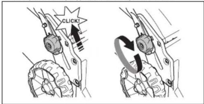 HUSQVARNA LC 151S - A fogantyú beállítása - 2