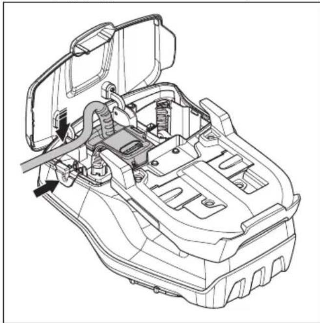 HUSQVARNA LB 548i - Slik monterer du og tar av multibatteriet (tilbehør) - 6