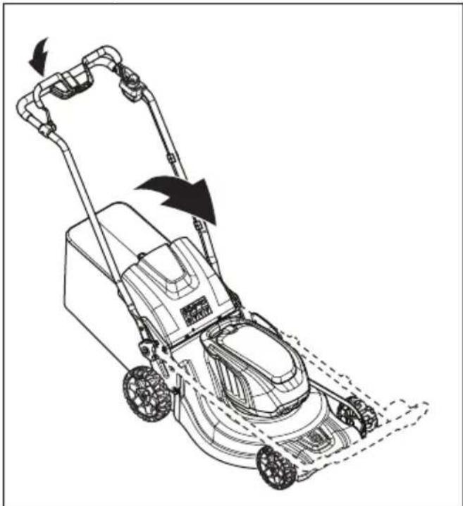 HUSQVARNA LB 548i - Vik handtaget framat. - 1
