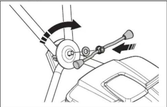 HUSQVARNA LB 548i - Montaggio dell'impugnatura (LB 548i, LB 553iV) - 2