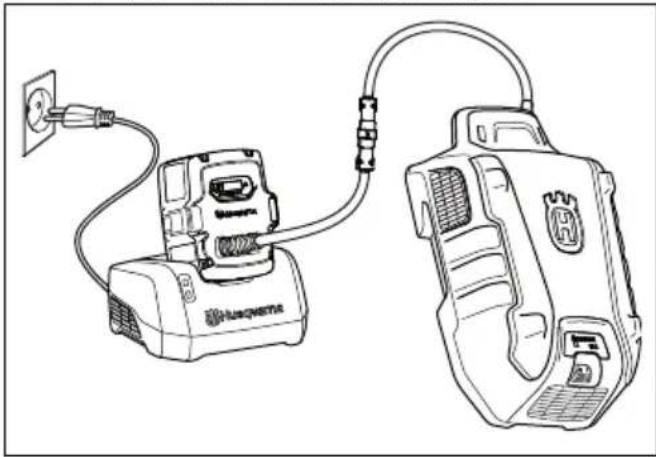 HUSQVARNA LB 548i - Multi akumulatora uzlade - 1
