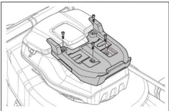 HUSQVARNA LB 548i - Instalace a vyjmutí multibaterie (příslušenství) - 2