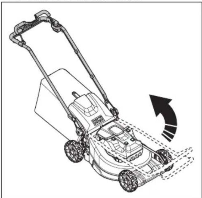 HUSQVARNA LB 548i - Colocar o produit na posicao defuncaoamento (LC 551iV) - 1
