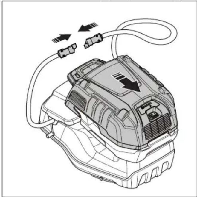 HUSQVARNA LB 548i - YcTaHOBka n n3BneueHne 6JIOKa aKKyMylrTOPOB (pnuHaJIeXHOCTb) - 7
