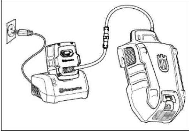 HUSQVARNA LB 548i - Carga de la batería;multiple - 1