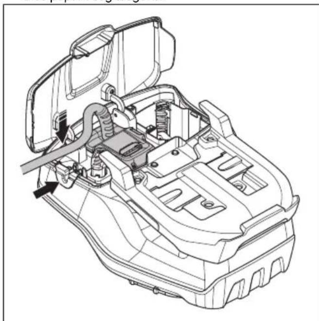 HUSQVARNA LB 548i - A tobbmodulos akkumulator (tartozek) be- es kiszerelse - 6