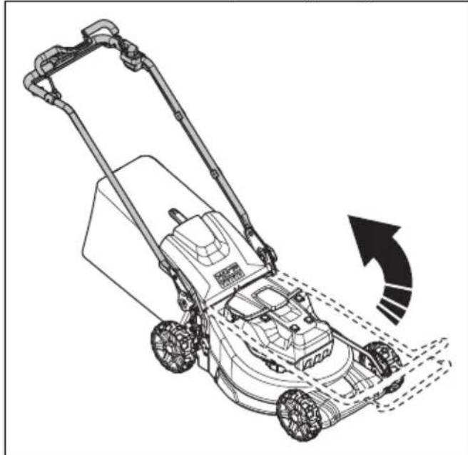 HUSQVARNA LB 548i - Nastavenie výrobku do prevádkovej polohy (LC 551iV) - 1