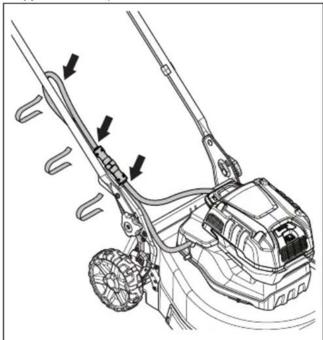 HUSQVARNA LB 548i - YcTaHOBka n n3BneueHne 6JIOKa aKKyMylrTOPOB (pnuHaJIeXHOCTb) - 8