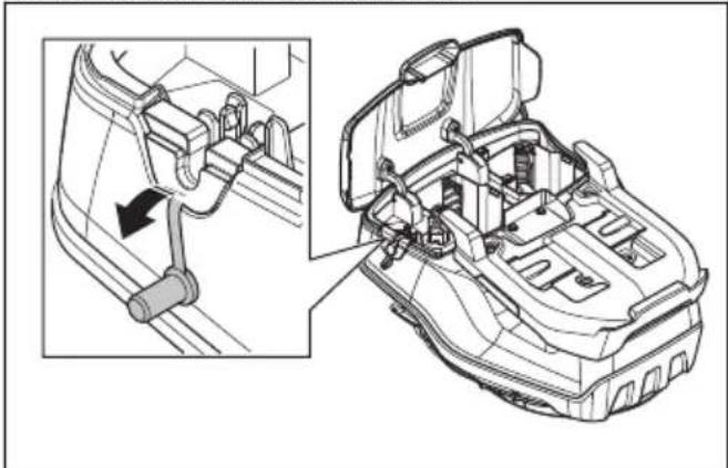 HUSQVARNA LB 548i - So installmenten und entfern den Sie den Multi-Akku (Zubehör) - 4