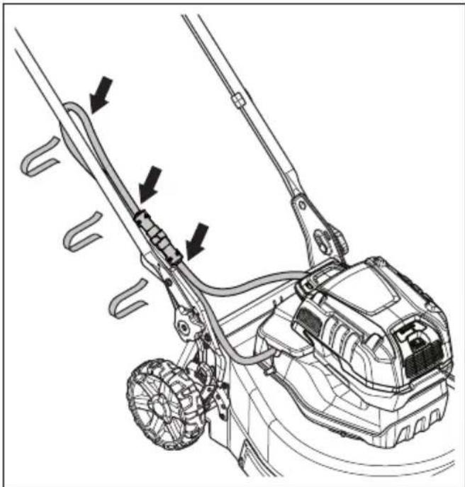 HUSQVARNA LB 548i - Akumuliatoriu bloko (priedas) jstatymas ir isemimas - 8