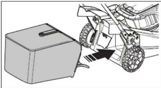 HUSQVARNA LB 548i - Montar o coletor de relva (LC 551iV) - 3