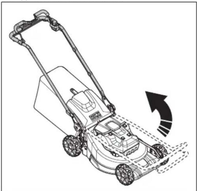 HUSQVARNA LB 548i - So bringen Sie das Gerät in die Betriebsposition (LC 551iV) - 1