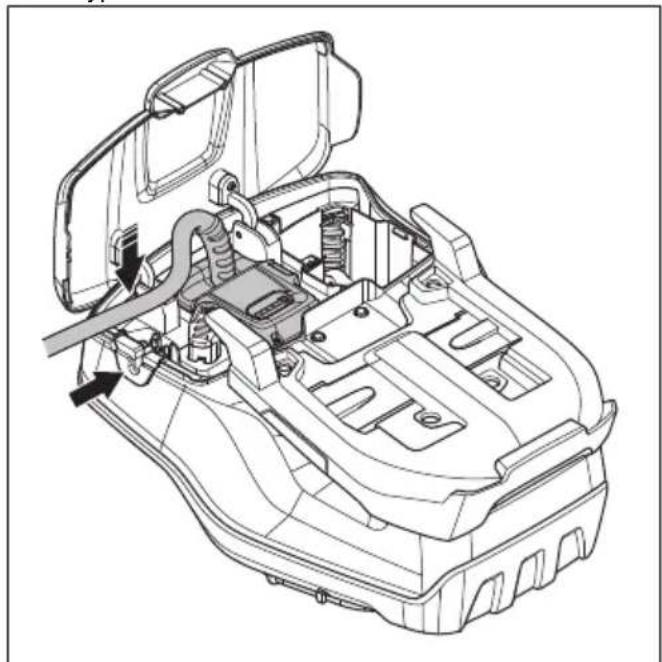 HUSQVARNA LB 548i - YcTaHOBka n n3BneueHne 6JIOKa aKKyMylrTOPOB (pnuHaJIeXHOCTb) - 6