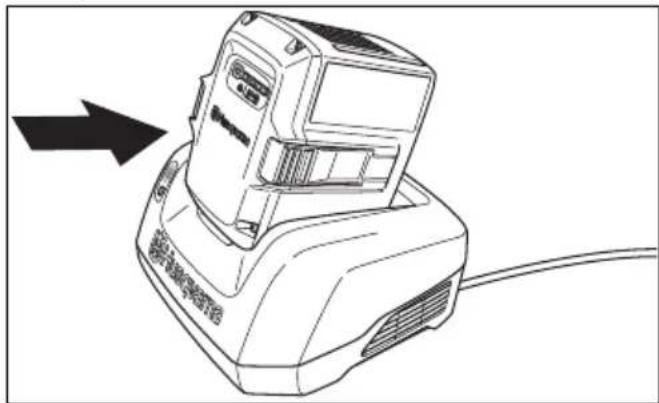 HUSQVARNA LB 548i - Ladowanie akumulatora - 2