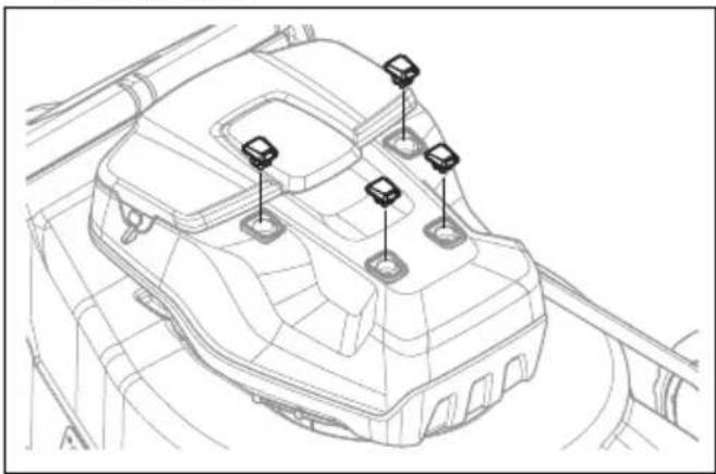 HUSQVARNA LB 548i - To install and remove the multi battery (accessory) - 1