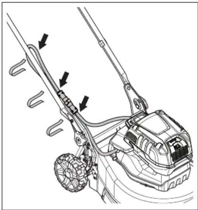 HUSQVARNA LB 548i - Pentru a instalăși demonta bateria multiplă (accessoriu) - 8