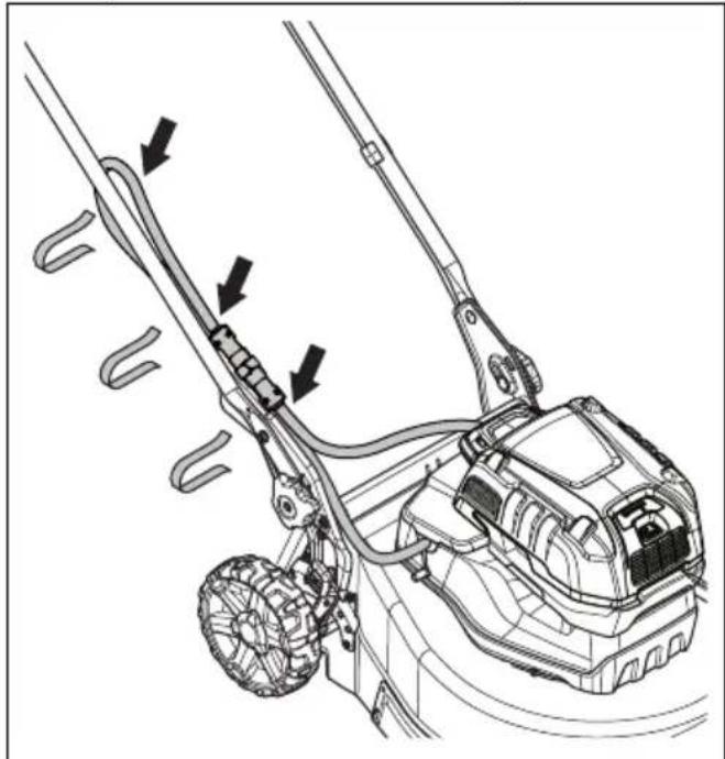 HUSQVARNA LB 548i - 3a MOHTIpaHe n npemaxBaHe Ha MyNTn akymylaTopa (npHaIeJxHocT) - 8