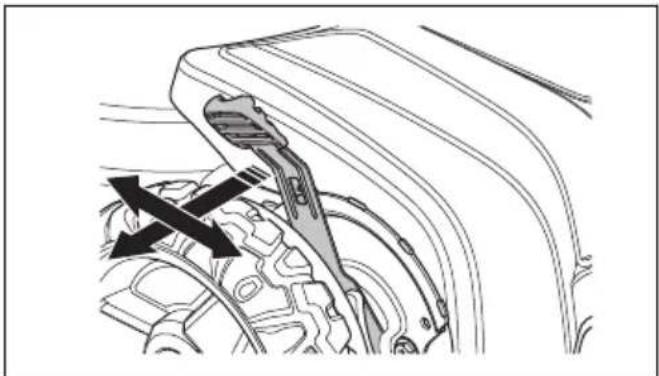 HUSQVARNA LB 548i - 设置修剪高度(LB548i,LC551iV) - 1
