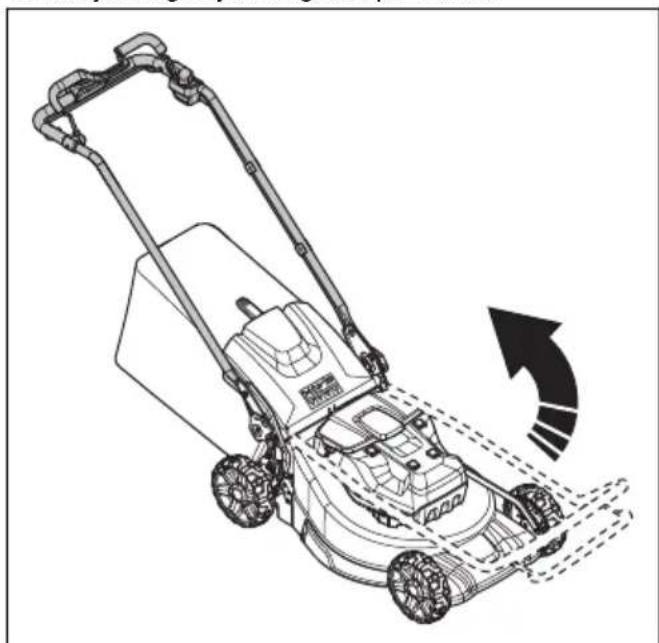 HUSQVARNA LB 548i - A termek mukodési pozicioba állitasa (LC 551iV) - 1