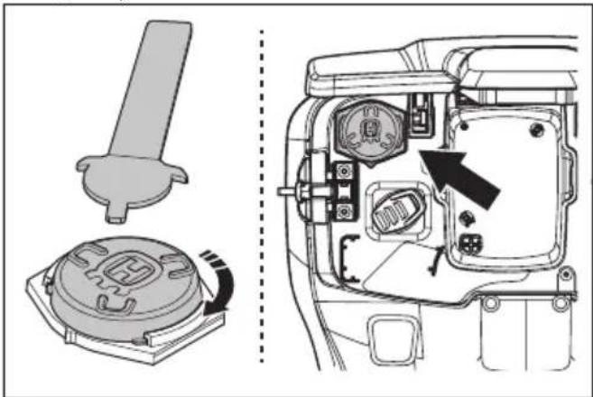 HUSQVARNA LB 548i - Pentru a instalala senzorul - 6