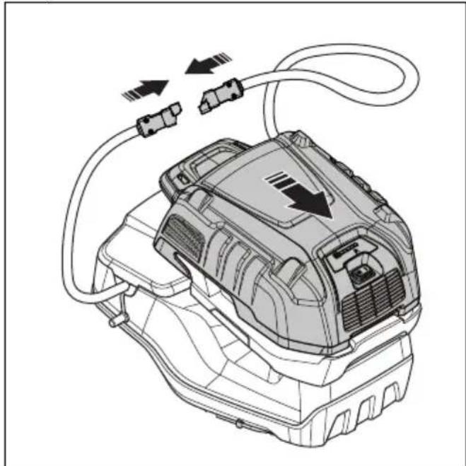 HUSQVARNA LB 548i - Multiakun (lisävaruste) asentaminen ja irrottaminen - 7