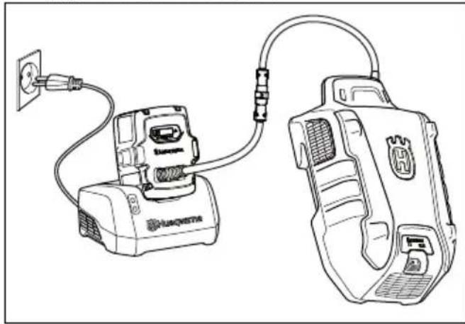 HUSQVARNA LB 548i - Nabijanie multibatarie - 1
