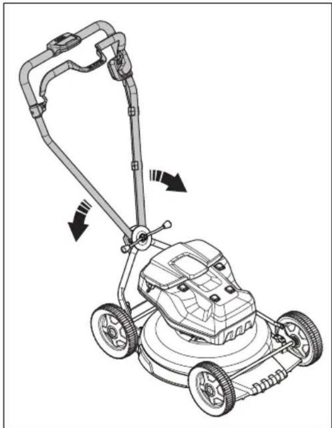 HUSQVARNA LB 548i - De hendel monteren (LB 548i, LB 553iV) - 3