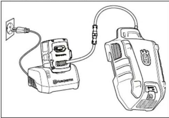 HUSQVARNA LB 548i - Carica della batteria multipla - 1