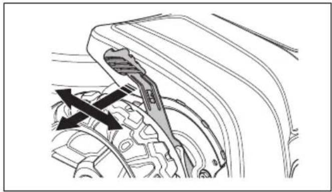 HUSQVARNA LB 548i - Pentru a seta inaltimea de taiere (LB 548i, LC 551iV) - 1