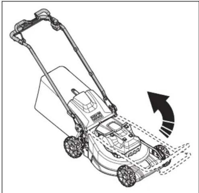 HUSQVARNA LB 548i - Nastavitev kosilnice v delovni položaj (LC 551iV) - 1