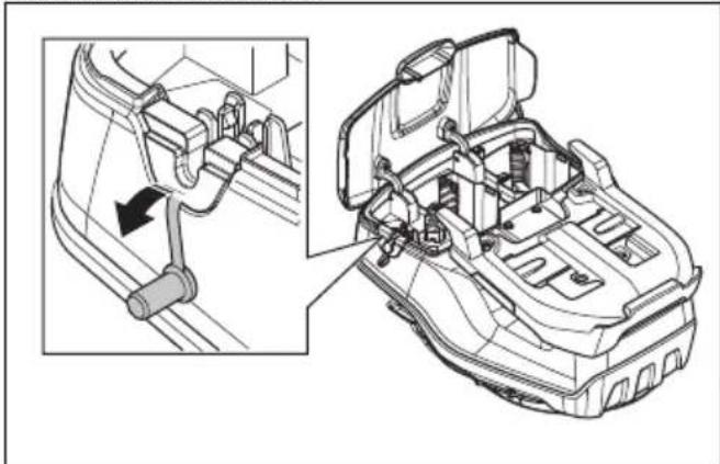 HUSQVARNA LB 548i - Multiakun (lisävaruste) asentaminen ja irrottaminen - 4