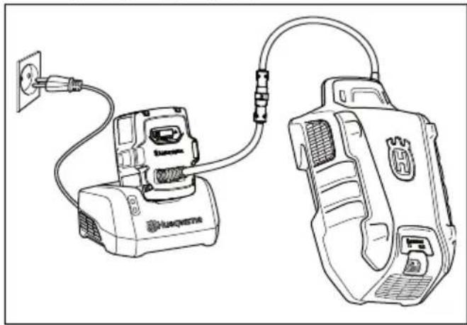 HUSQVARNA LB 548i - Multiakun lataaminen - 1